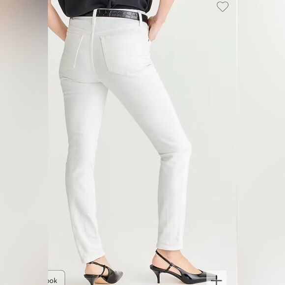 J crew 9" toothpick jean in white wash size 27 - Picture 2 of 10